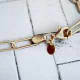 SAVVY CIE JEWELS 18K Gold Paperclip Bracelet