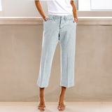 FRAME Striped Le Tomboy Trouser Jeans