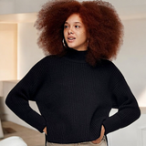 TOPSHOP Fuzzy Mock Neck Sweater