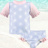 HUDSON BAY Floral Baby Swim Rashguard Set