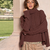 Chenille Turtleneck Sweater