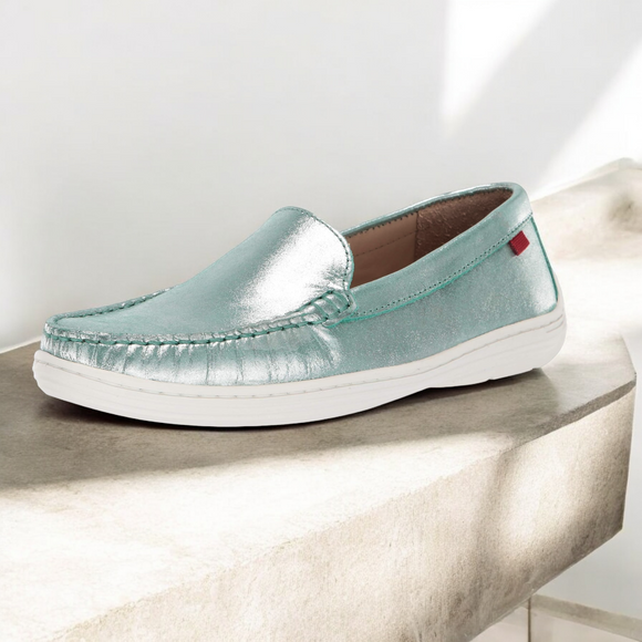 MARC JOSEPH Girl's Turquoise Broadway Loafers