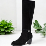 GIANI BERNINI Suede Wide-Calf Rozario Boot