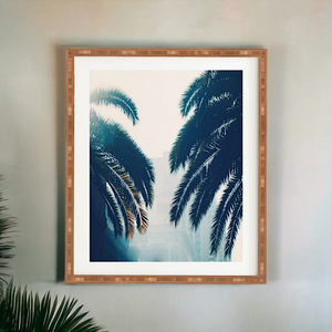 Blue Palms Framed Wall Art