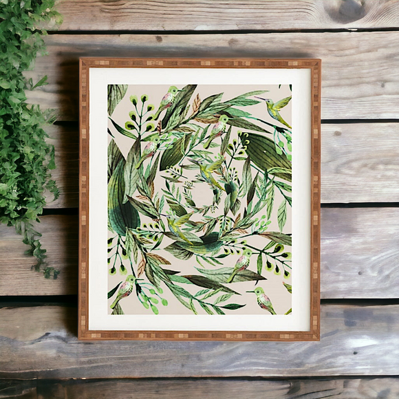 Nature In Circles Framed Wall Art