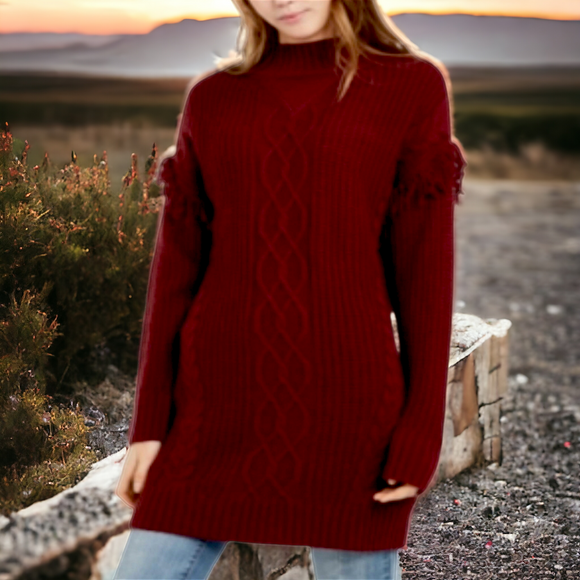 AMERICAN RAG Cutout Tunic Sweater