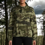 DEREK HEART Camo Fleece Sweatshirt