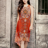 KAREN KANE Hi-Lo Bohemian Dress