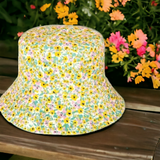 Cat & Jack Girls' Reversible Floral Bucket Hat