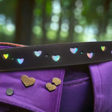 Girls' Iridescent Heart Belt