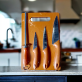 5 Pc Knife & Cutting Board Set