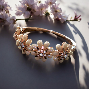 CHARTER CLUB Rose Gold Flower Bracelet