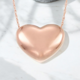 MACY'S 14K Gold Puffed Heart Necklace