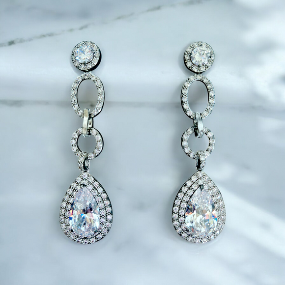 NINA CZ Drop Earrings