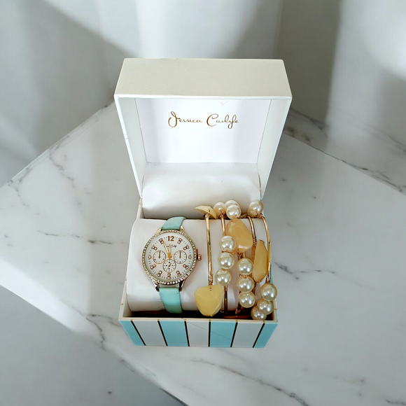 JESSICA CARLYLE Watch & Bracelet Set