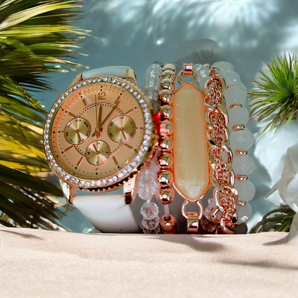 JESSICA CARLYLE Watch & Bracelet Set