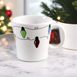 HOMER LAUGHLIN Fiesta Christmas Lights Mug