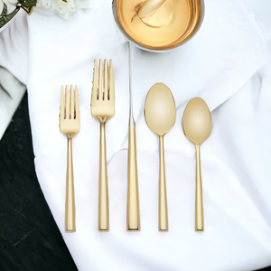 LENOX KATE SPADE 5 Pc Malmo Gold Flatware Set