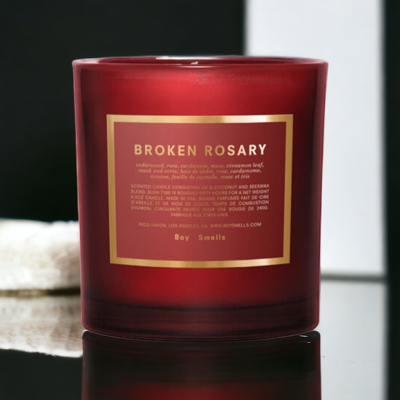 BOY SMELLS Broken Rosary Candle