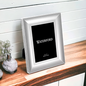 WATERFORD Lismore Diamond Photo Frame 5x7" Silver