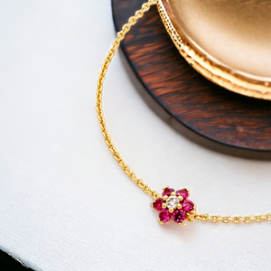 KATE SPADE CZ Miosotis Flower Bracelet