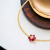 KATE SPADE CZ Miosotis Flower Bracelet