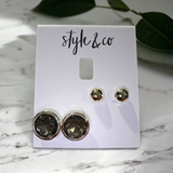 STYLE & CO Crystal Earrings Set