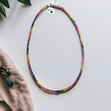 MACY'S Rainbow Tennis Necklace