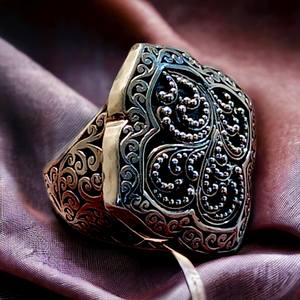 LOUS HILL Sterling Silver Carved Ring