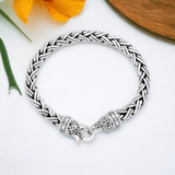 LOIS HILL Hand Woven Silver Bracelet