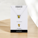 UNWRITTEN Astronaut Woodstock Pendant Necklace