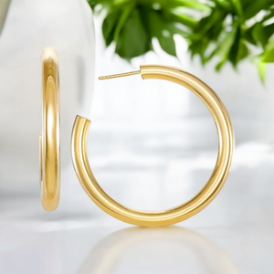 GIANI BERNINI 18K Gold Tube Hoop Earrings