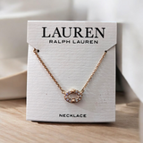 RALPH LAUREN Pave Pendant Necklace