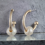 RALPH LAUREN Small Pearl Earrings