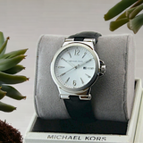 MICHAEL KORS Leather Dylan Watch