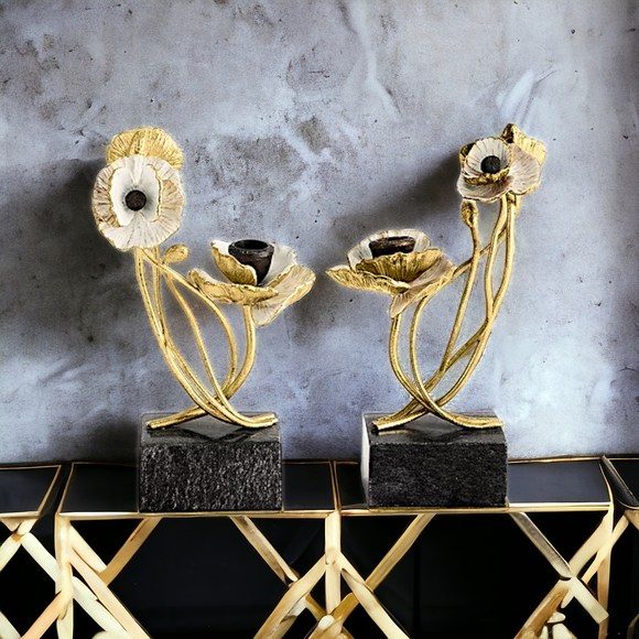 MICHAEL ARAM Anemone Candleholders