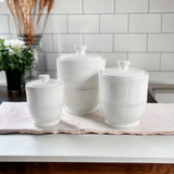 AMERICAN ATELIER Bianca 3-Piece Canister Set