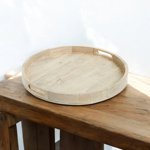 NORDSTROM at Home Large Round Acacia Wood Serving Tray