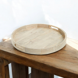 NORDSTROM at Home Large Round Acacia Wood Serving Tray