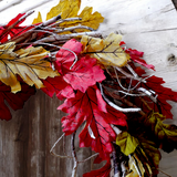 22" Twig Maple Leaf Artificial Wreath