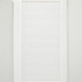 33"W x 64"L White Cordless Light Filtering Vinyl Mini Blind