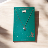 UNWRITTEN CZ 'r' Initial Necklace