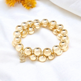 ZENZII Beaded Double-Row Stretch Bracelet