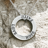 GIANI BERNINI "Love, Faith, Hope" Pendant Necklace