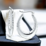 GIANI BERNINI Oblong Hoop Earrings