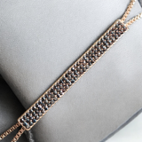 LUCKY BRAND Pave Bar Lariat Necklace