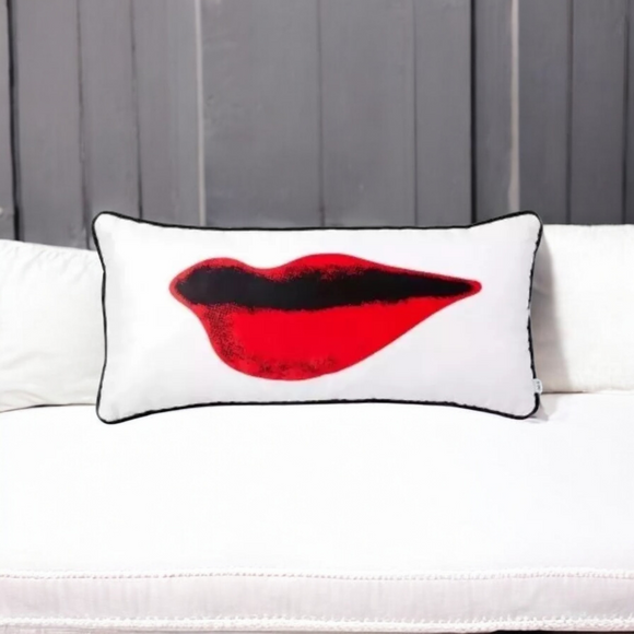 DIANE VON FURSTENBERG Velvet Lip Pillow