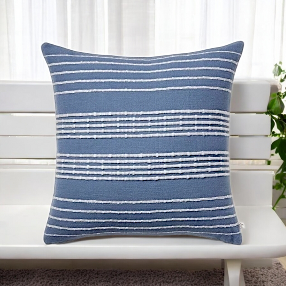 Textured Stripe Accent Pillow