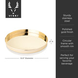 VISKI Round Polished Serving Tray