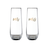 Mr & Mrs Champagne Flutes